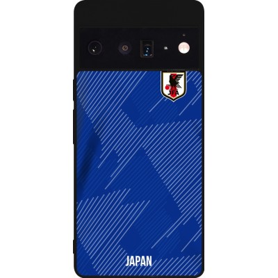 Coque Google Pixel 6 Pro - Silicone rigide noir Maillot de football Japon 2022 personnalisable