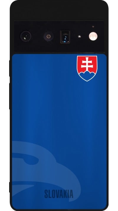 Coque Google Pixel 6 Pro - Silicone rigide noir Maillot de football Slovaquie