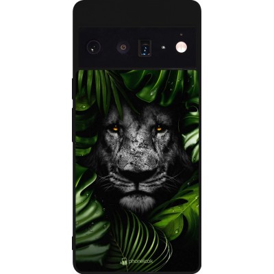 Coque Google Pixel 6 Pro - Silicone rigide noir Forest Lion