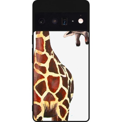 Coque Google Pixel 6 Pro - Silicone rigide noir Giraffe Fit