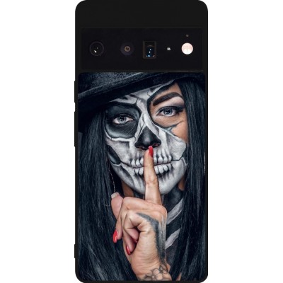 Coque Google Pixel 6 Pro - Silicone rigide noir Halloween 18 19