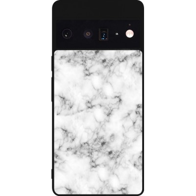 Coque Google Pixel 6 Pro - Silicone rigide noir Marble 01