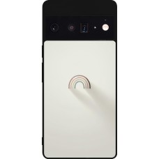 Coque Google Pixel 6 Pro - Silicone rigide noir Mini Rainbow Minimal