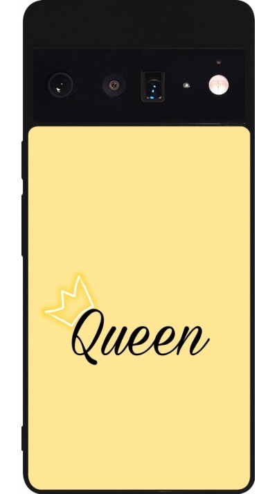 Coque Google Pixel 6 Pro - Silicone rigide noir Mom 2024 Queen