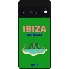 Coque Google Pixel 6 Pro - Silicone rigide noir Pop Summer Destination Ibiza