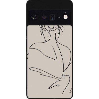 Coque Google Pixel 6 Pro - Silicone rigide noir Salnikova 05