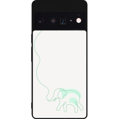 Coque Google Pixel 6 Pro - Silicone rigide noir Spring 23 baby elephant