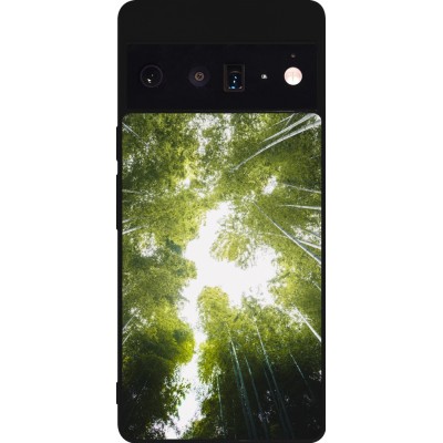 Coque Google Pixel 6 Pro - Silicone rigide noir Spring 23 forest blue sky