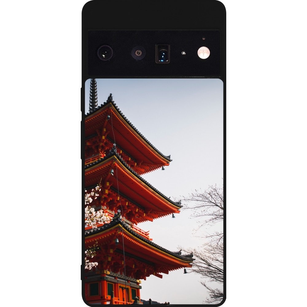 Coque Google Pixel 6 Pro - Silicone rigide noir Spring 23 Japan