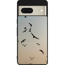 Google Pixel 7 Case Hülle - Silikon schwarz Autumn 22 flying birds shadow