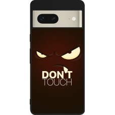 Google Pixel 7 Case Hülle - Silikon schwarz Angry Dont Touch