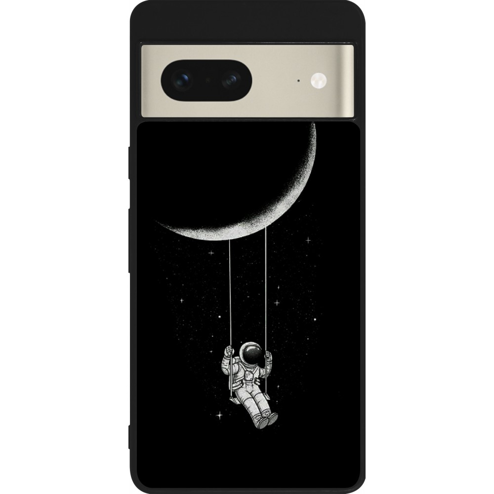 Google Pixel 7 Case Hülle - Silikon schwarz Astro balançoire