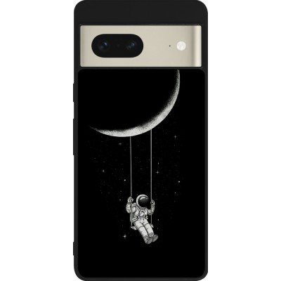 Coque Google Pixel 7 - Silicone rigide noir Astro balançoire