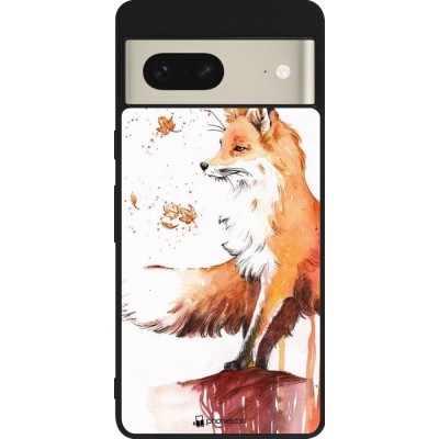 Coque Google Pixel 7 - Silicone rigide noir Autumn 21 Fox