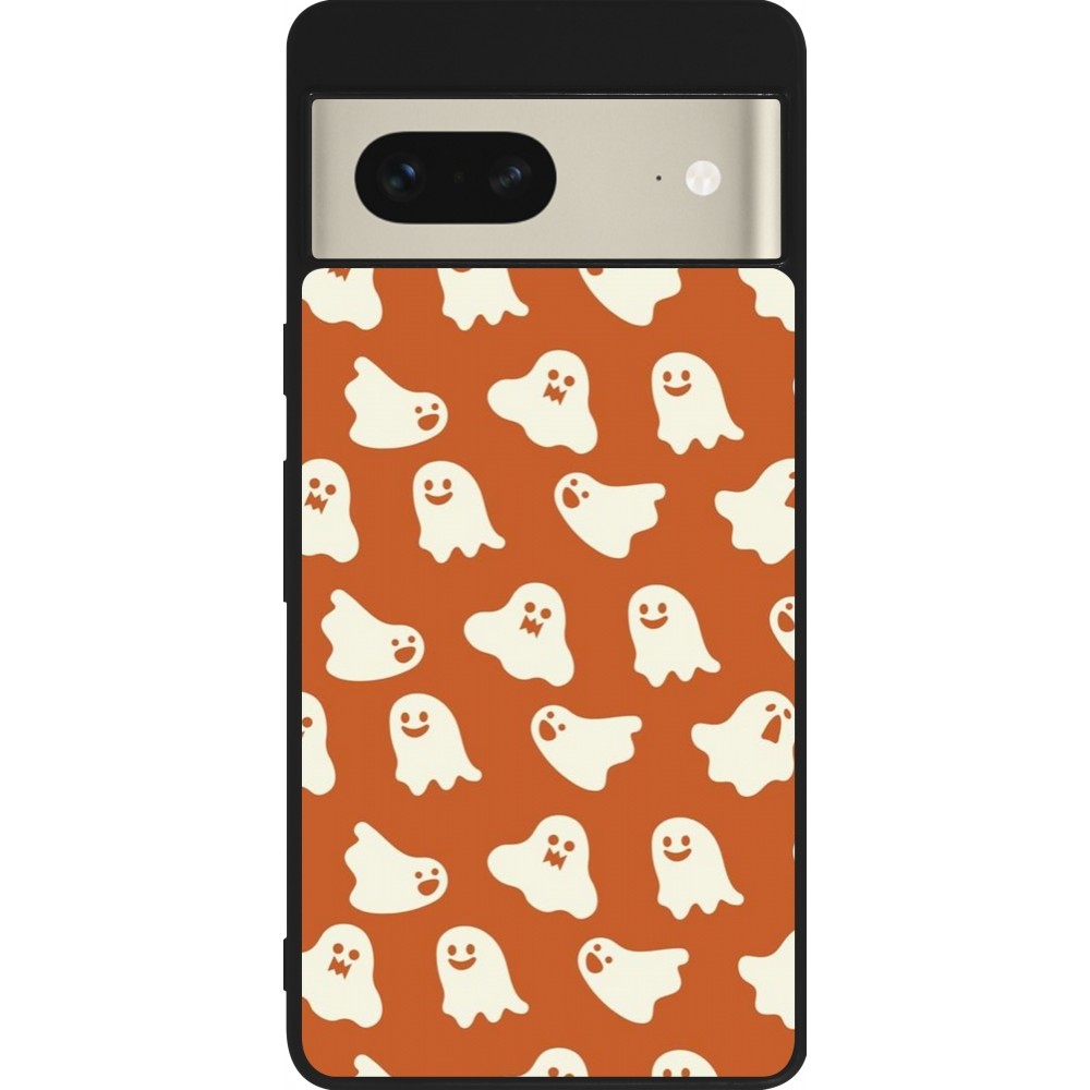 Google Pixel 7 Case Hülle - Silikon schwarz Autumn 2024 mini ghosts