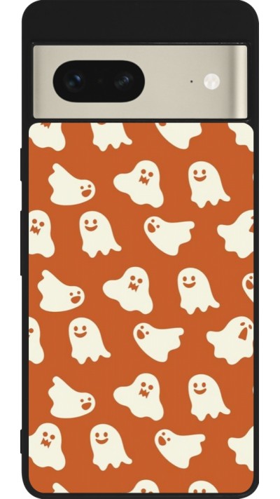 Coque Google Pixel 7 - Silicone rigide noir Autumn 2024 mini ghosts