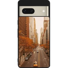 Google Pixel 7 Case Hülle - Silikon schwarz Autumn 2024 New York city