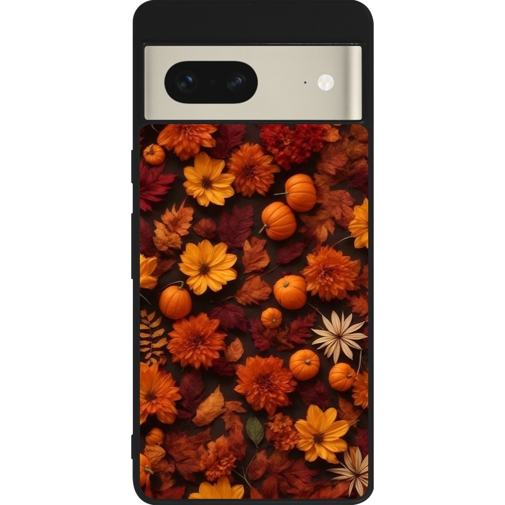 Google Pixel 7 Case Hülle - Silikon schwarz Autumn 2024 potpourri