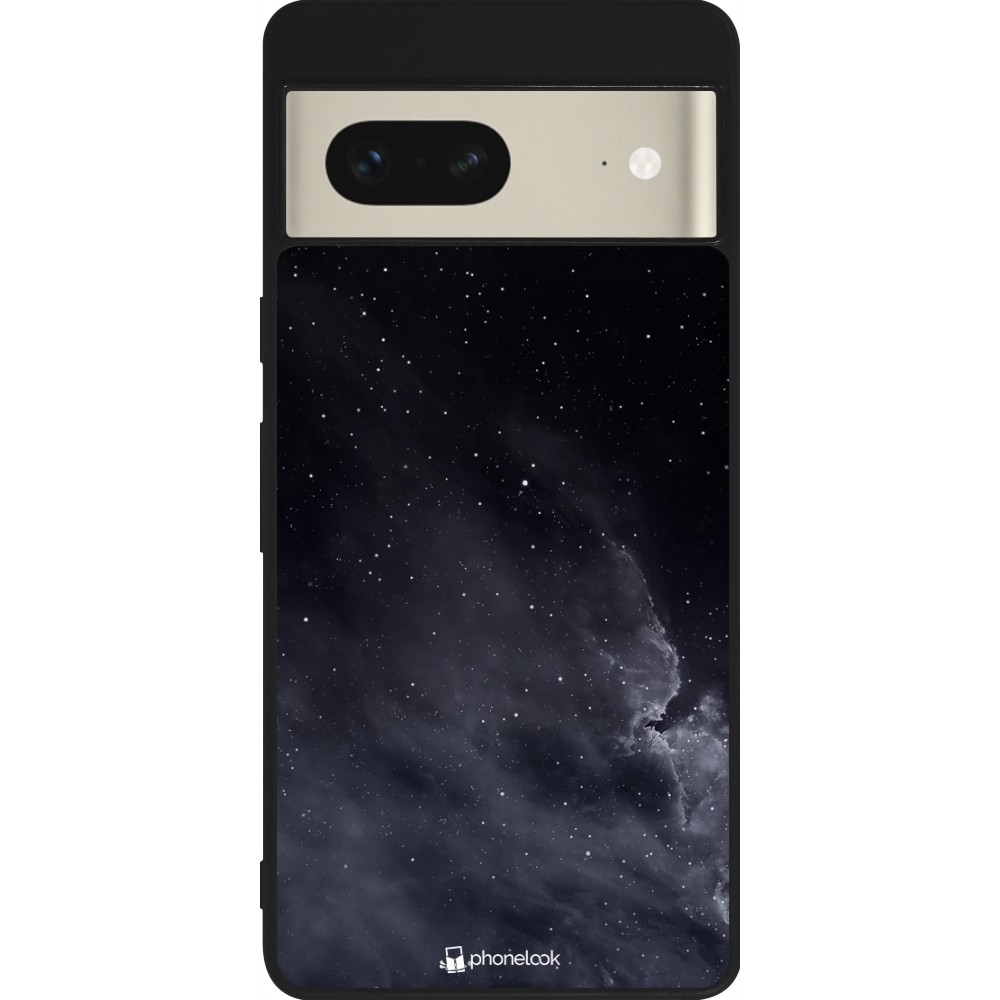 Google Pixel 7 Case Hülle - Silikon schwarz Black Sky Clouds