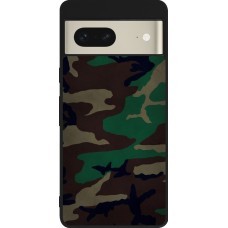 Google Pixel 7 Case Hülle - Silikon schwarz Camouflage 3