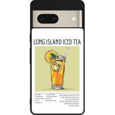 Coque Google Pixel 7 - Silicone rigide noir Cocktail recette Long Island Ice Tea