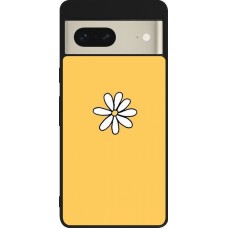 Coque Google Pixel 7 - Silicone rigide noir Easter 2023 daisy