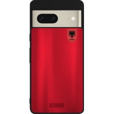 Google Pixel 7 Case Hülle - Silikon schwarz Albanien personalisierbares Fussballtrikot