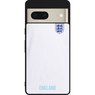 Coque Google Pixel 7 - Silicone rigide noir Maillot de football Angleterre 2022 personnalisable