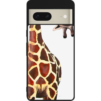 Coque Google Pixel 7 - Silicone rigide noir Giraffe Fit