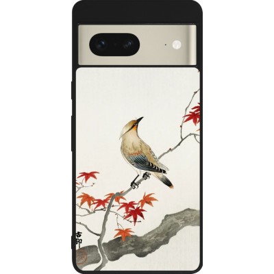 Coque Google Pixel 7 - Silicone rigide noir Japanese Bird