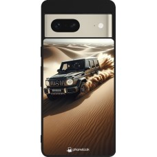 Coque Google Pixel 7 - Silicone rigide noir Mercedes G Drift Desert