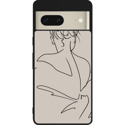 Coque Google Pixel 7 - Silicone rigide noir Salnikova 05