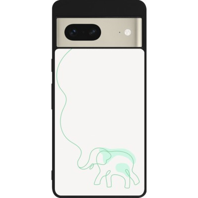 Coque Google Pixel 7 - Silicone rigide noir Spring 23 baby elephant