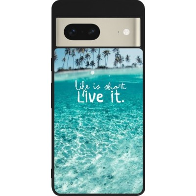 Coque Google Pixel 7 - Silicone rigide noir Summer 18 24