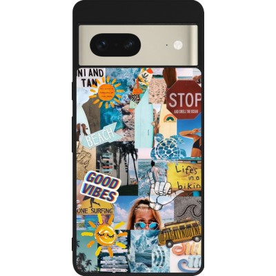 Coque Google Pixel 7 - Silicone rigide noir Summer 2021 15