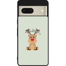 Coque Google Pixel 7 - Silicone rigide noir Christmas 22 baby reindeer