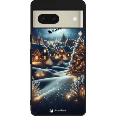 Coque Google Pixel 7 - Silicone rigide noir Noël 2023 Christmas is Coming