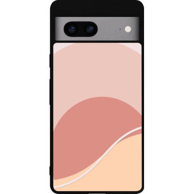 Coque Google Pixel 7a - Silicone rigide noir Autumn 22 abstract sunrise