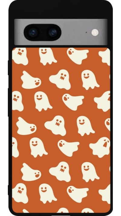 Coque Google Pixel 7a - Silicone rigide noir Autumn 2024 mini ghosts