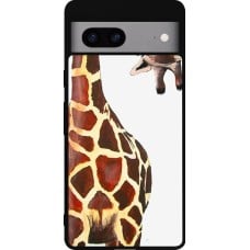 Coque Google Pixel 7a - Silicone rigide noir Giraffe Fit