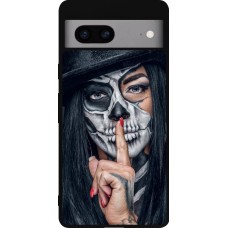 Coque Google Pixel 7a - Silicone rigide noir Halloween 18 19