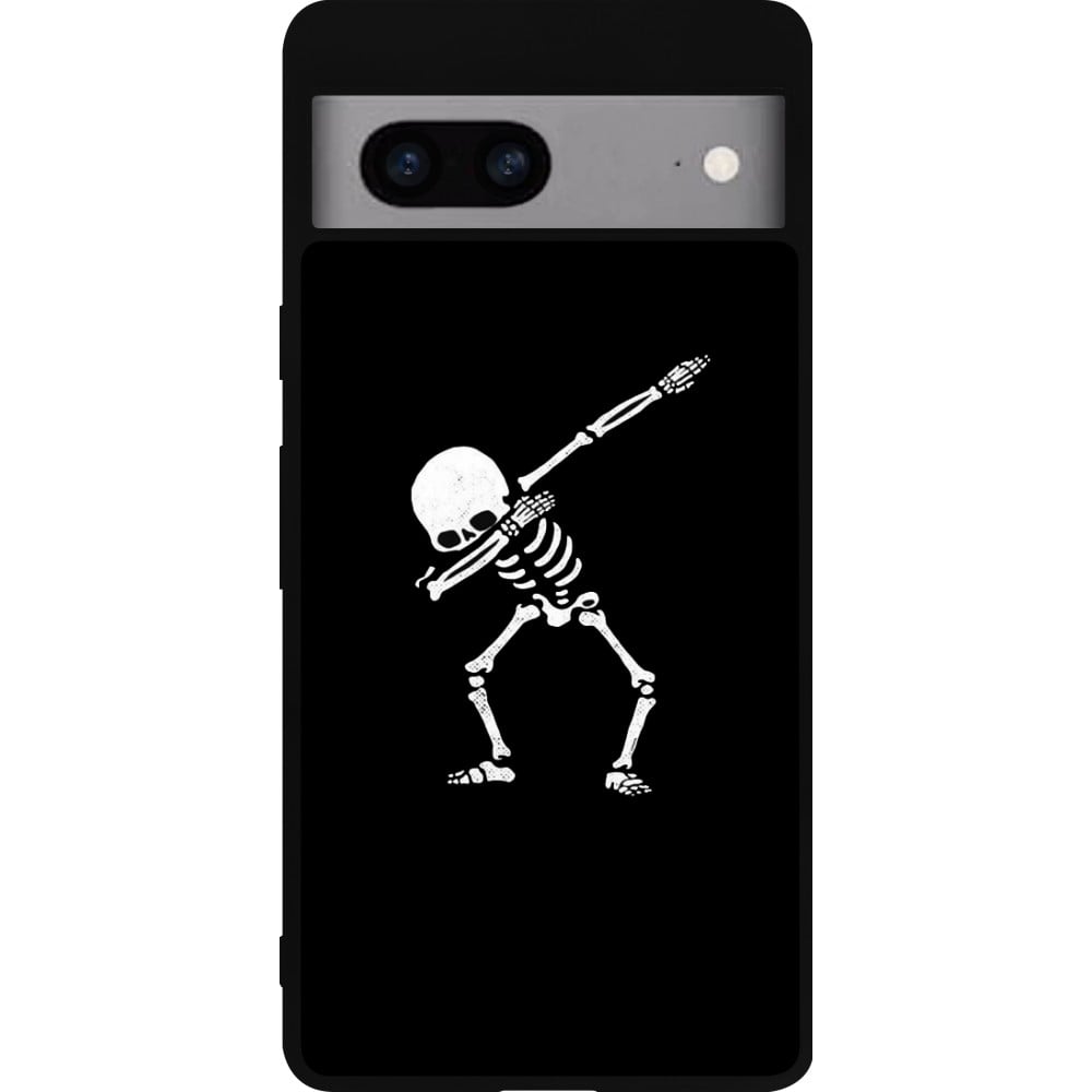 Coque Google Pixel 7a - Silicone rigide noir Halloween 19 09