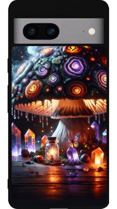 Coque Google Pixel 7a - Silicone rigide noir Halloween Potion Magic