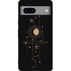 Coque Google Pixel 7a - Silicone rigide noir Spring 23 astro