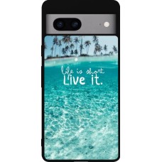 Coque Google Pixel 7a - Silicone rigide noir Summer 18 24