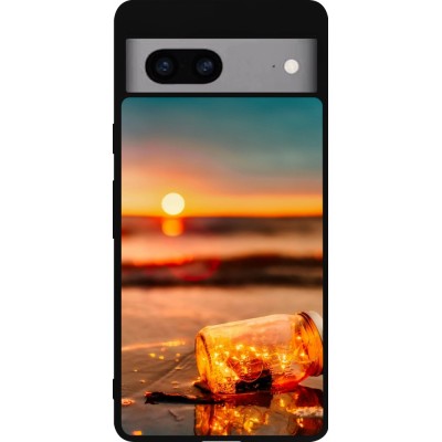 Coque Google Pixel 7a - Silicone rigide noir Summer 2021 16