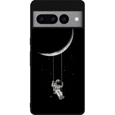 Coque Google Pixel 7 Pro - Silicone rigide noir Astro balançoire