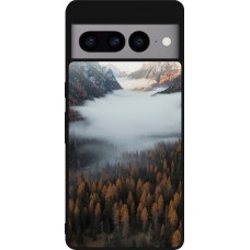 Coque Google Pixel 7 Pro - Silicone rigide noir Autumn 22 forest lanscape