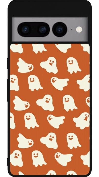 Coque Google Pixel 7 Pro - Silicone rigide noir Autumn 2024 mini ghosts