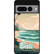 Coque Google Pixel 7 Pro - Silicone rigide noir Bali Landscape